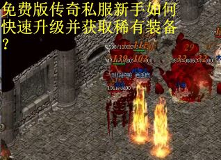 免费版传奇私服新手如何快速升级并获取稀有装备？