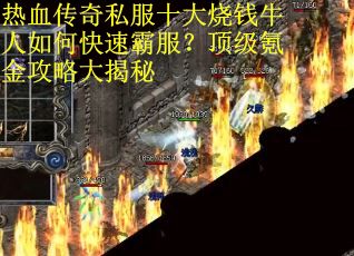 热血传奇私服十大烧钱牛人如何快速霸服？顶级氪金攻略大揭秘