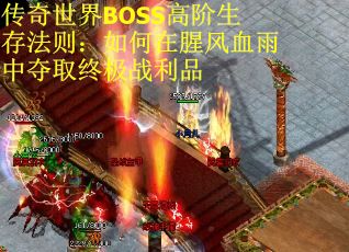 传奇世界BOSS高阶生存法则：如何在腥风血雨中夺取终极战利品