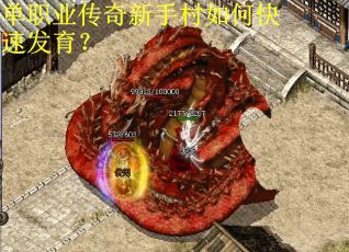 单职业传奇新手村如何快速发育？