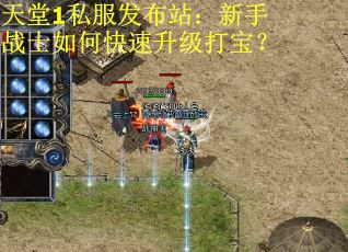 天堂1私服发布站：新手战士如何快速升级打宝？