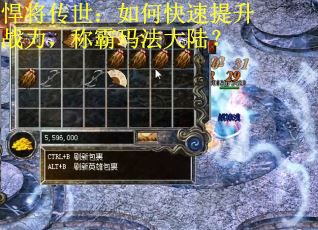 悍将传世：如何快速提升战力，称霸玛法大陆？