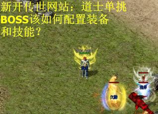 新开传世网站：道士单挑BOSS该如何配置装备和技能？