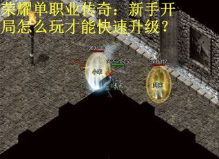荣耀单职业传奇：新手开局怎么玩才能快速升级？
