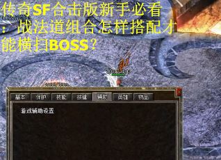 传奇SF合击版新手必看：战法道组合怎样搭配才能横扫BOSS？
