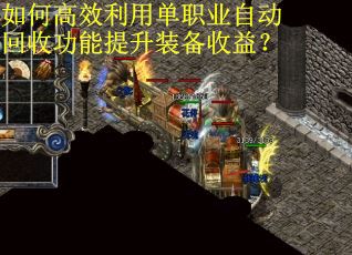如何高效利用单职业自动回收功能提升装备收益？