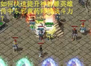 如何快速提升神射雕英雄传中东邪黄药师的战斗力？