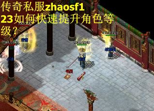 传奇私服zhaosf123如何快速提升角色等级？